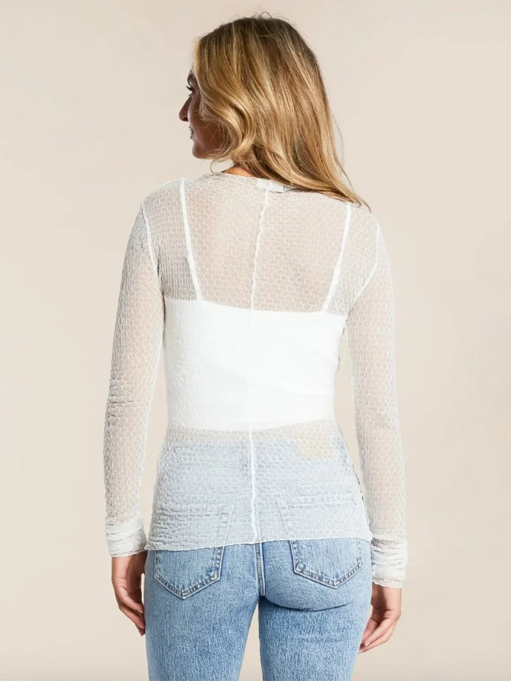 Free People Minding My Business Top in Ivory Size Small
